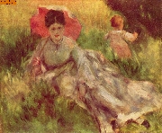 Dame mit dem Sonnenschirm nach Renoir